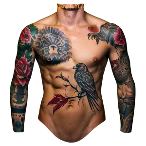 Torso Tattoo Design Png 5 PNG image