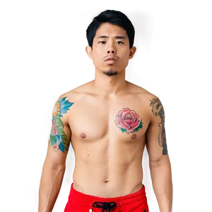 Torso With Tattoos PNG 10