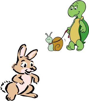 Tortoise_ Walking_ Snail_ Rabbit_ Running PNG image