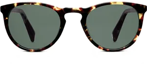Tortoiseshell Sunglasses Transparent Background PNG image