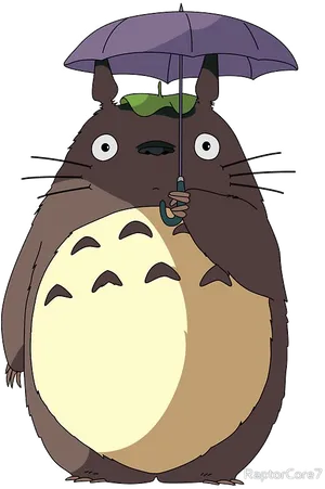 Totoro_with_ Umbrella PNG image