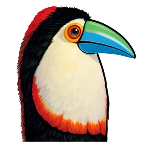 Toucan Beak Detail PNG 06112024