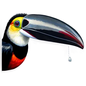 Toucan Black And White PNG 06112024