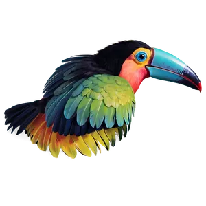 Toucan In Flight PNG Cvv