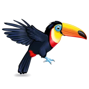 Toucan In Flight PNG Vgc