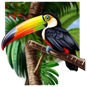 Toucan In Paradise Png Vsd30 PNG image