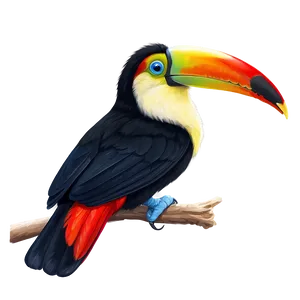 Toucan In Profile PNG Clr97