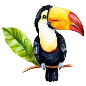 Toucan In Watercolor Png Mfj PNG image