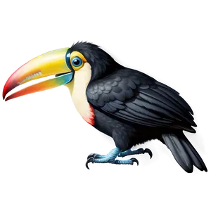 Toucan Side View PNG Tst68 PNG