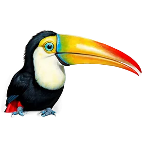 Toucan With Open Beak PNG Jre