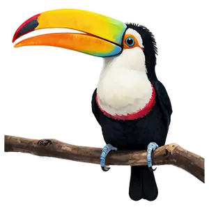 Toucan With Vibrant Plumage PNG 06112024 PNG