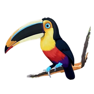 Toucan With Vibrant Plumage PNG 06112024