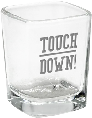 Touchdown Themed Shot Glass PNG image