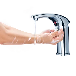 Touchless Hygiene Hand Tap PNG 06262024
