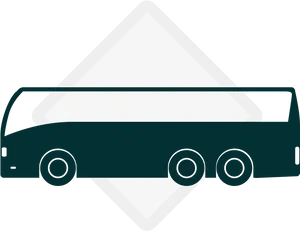 Tour Bus Icon Graphic PNG image