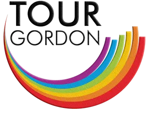 Tour Gordon Colorful Rainbow Logo PNG image