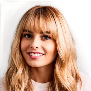 Tousled Blonde Bangs PNG 15