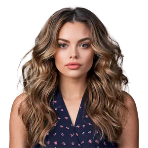 Tousled Hair Waves Look PNG 10 PNG