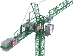 Tower Crane Isolatedon Gray Background PNG image