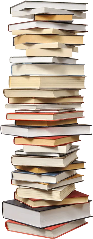Towering Stackof Books PNG