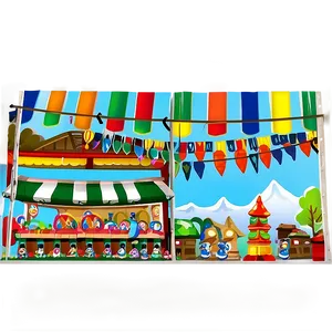 Town Festival Scene Png Uhl4 PNG image