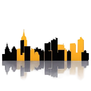 Town Skyline Silhouette PNG 06252024