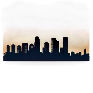 Town Skyline Silhouette Png Dpc PNG image