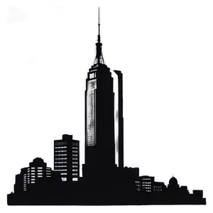 Town Skyline Silhouette Png Yrb PNG image