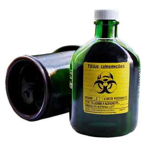 Toxic Chemicals Bottle Png 16 PNG image