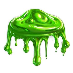 Toxic Green Slime PNG Nuq