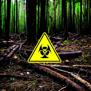 Toxic Waste In Forest PNG Isr68