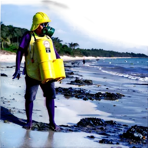 Toxic Waste On Beach PNG 22