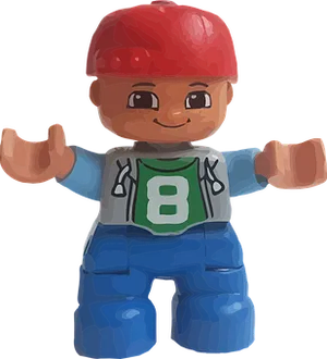 Toy Figure Smiling Red Hat