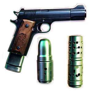 Toy Gun With Foam Bullets PNG 06212024