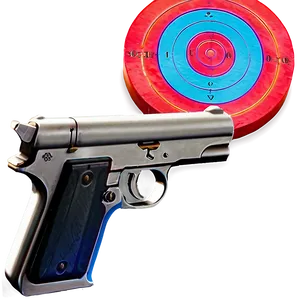 Toy Gun With Target PNG Hln47