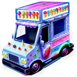Toy Ice Cream Truck Car PNG Fwj PNG