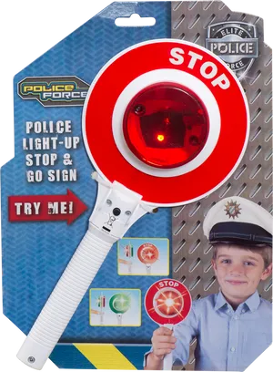 Toy Stop Go Sign Packaging PNG image