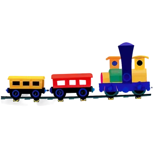 Toy Train Set PNG Rfy66