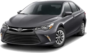 Toyota Camry Sedan Gray Profile View PNG image