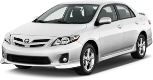 Toyota Corolla Silver Sedan PNG image