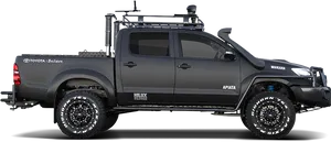 Toyota Hilux Pickup Truck Side View PNG image