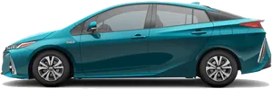 Toyota Prius Hybrid Side View PNG image