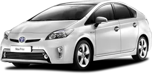 Toyota Prius New Model Silver PNG image