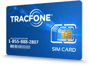 Tracfone S I M Card Activation PNG image