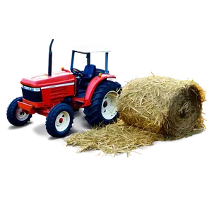 Tractor And Hay Png Gdt27 PNG image