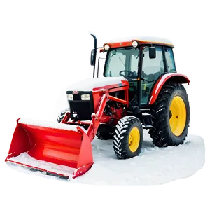 Tractor In Snow Png 05242024 PNG image