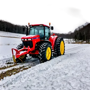 Tractor In Winter Png Gec PNG image