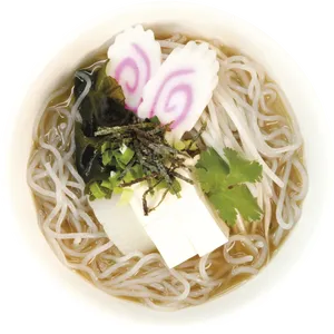 Traditional Asian Noodle Soup PNG image