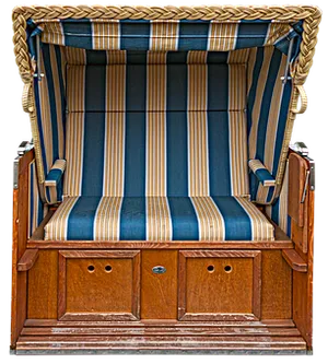 Traditional Beach Chair Design PNG image
