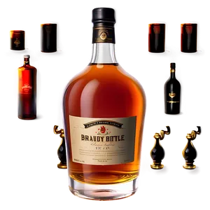 Traditional Brandy Bottle Png 06132024 PNG image